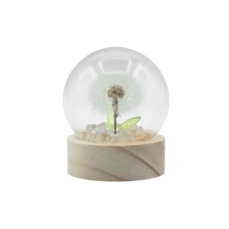 Floral Glow Gartenkuppel – 1 Löwenzahn – LED-Batterie