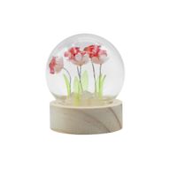 Floral Glow Gartenkuppel – 5 rote Rosen – LED-Batterie