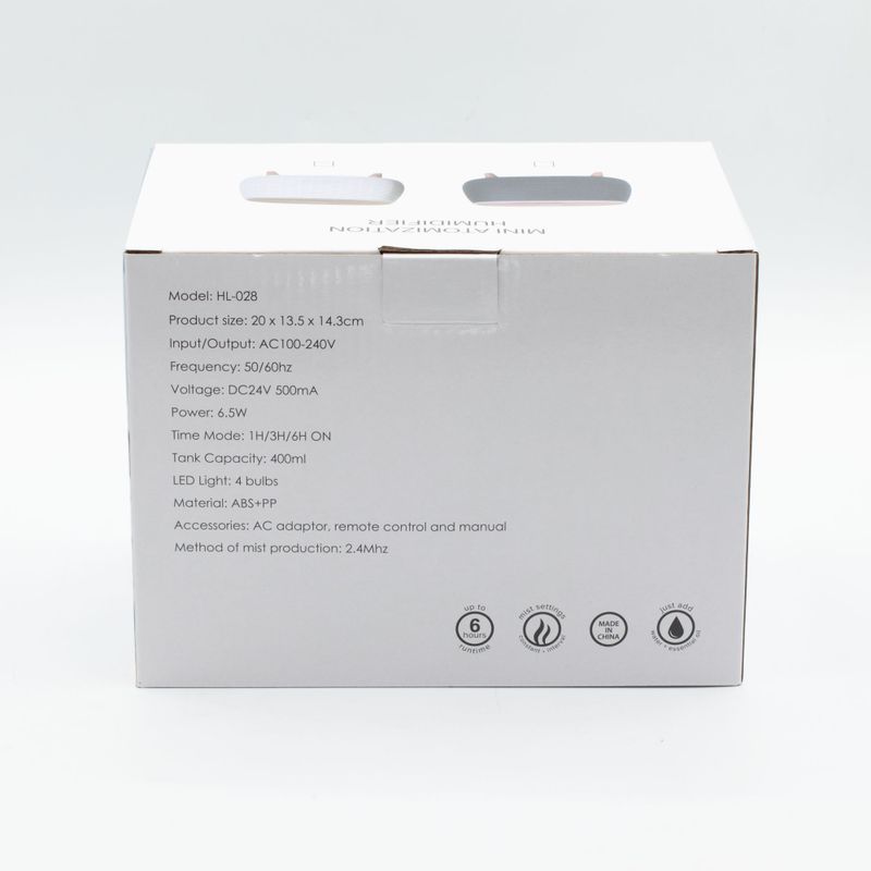 Aromatherapie Futuristisches geripptes Design – USB – Farbwechsel – Fernbedienung