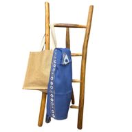 Nomad Sari On the Med Kollektion - Pario- Handgemaltes Evil Eye-Design in sattem Blau und Gold