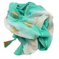 Nomad Sari On the Med Kollektion - Pario - Schildkröten-Design in Weiß und Türkisgold