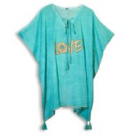 Nomad Sari On the Med Kollektion - Kaftan - Türkis & Gold Liebesdesign
