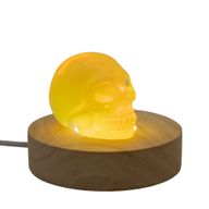 8 cm runder USB-LED-Ständer aus Holz – Kalt-/Warm-/Tageslicht