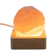 6 cm quadratischer USB-LED-Ständer aus Holz – Kalt-/Warm-/Tageslicht