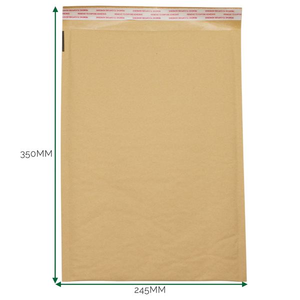 Gepolsterter Kraftpapier-Luftpolsterumschlag (245x350+40mm)