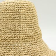 Nomad Sari Floppy Straw Sonnenhut - Naturbeige