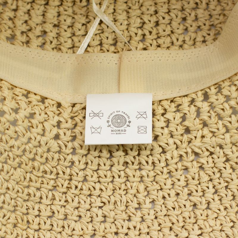 Nomad Sari Floppy Straw Sonnenhut - Naturbeige