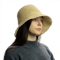 Nomad Sari Floppy Straw Sonnenhut - Naturbeige