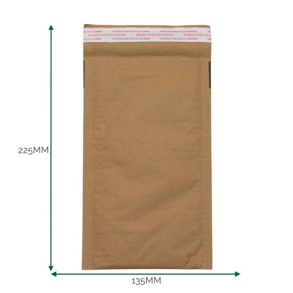 Kraftpapier-gepolsterter Wabenumschlag (135x225+40mm)