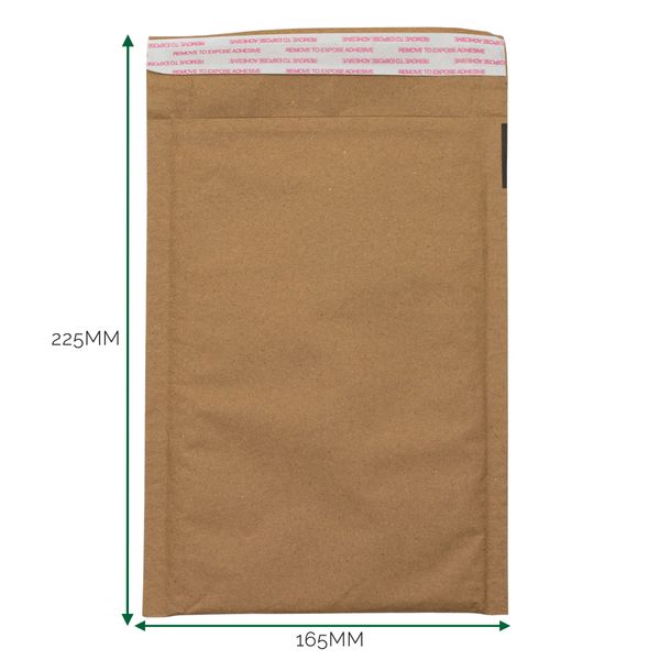 Kraftpapier-gepolsterter Wabenumschlag (165x225+40mm)