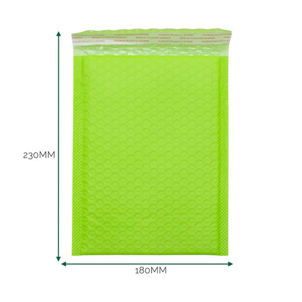 Blauer Poly-Luftpolsterumschlag (180x230+40mm)