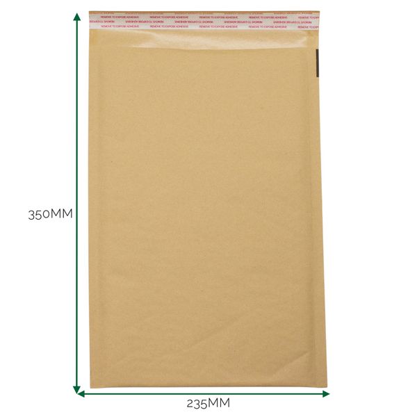 Gepolsterter Kraftpapier-Luftpolsterumschlag (235x350+40mm)