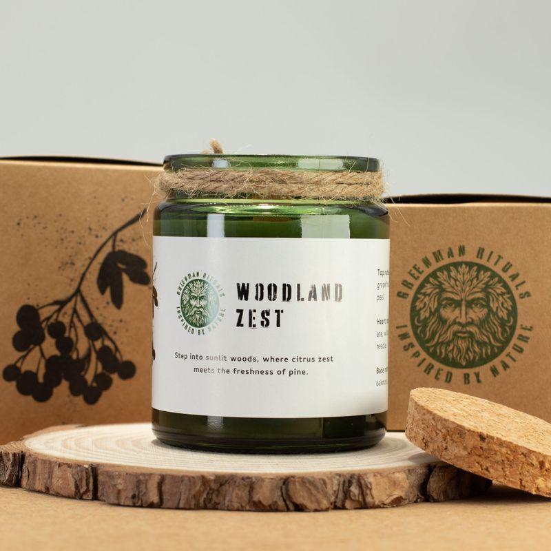 Woodwick Sojawachskerze - Waldduft