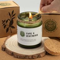 Woodwick Sojawachskerze - Waldduft