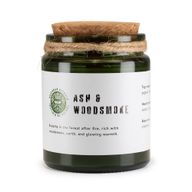 Woodwick Sojawachskerze - Asche & Holzrauch