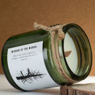 Woodwick Sojawachskerze - Asche & Holzrauch