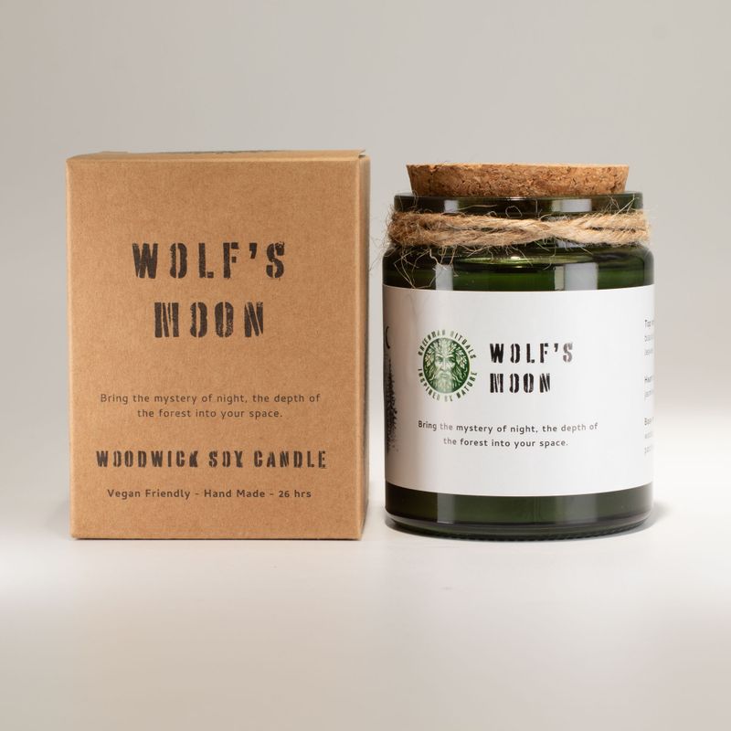 Woodwick Sojawachskerze - Wolfsmond