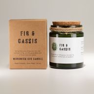 Woodwick Soja-Duftkerze - zerdrückte Feige & Cassis