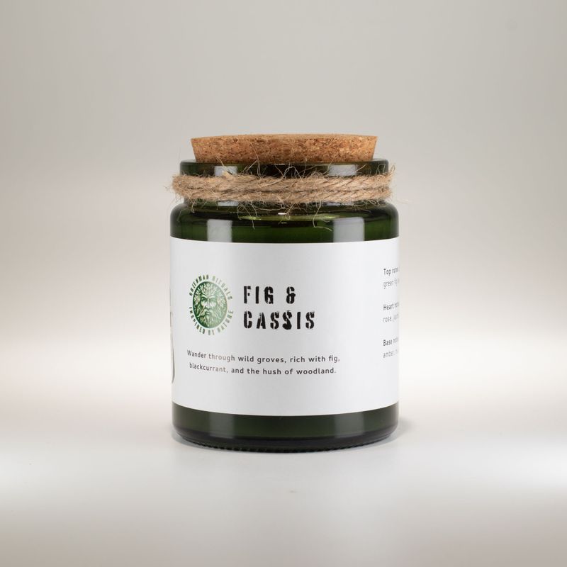 Woodwick Soja-Duftkerze - zerdrückte Feige & Cassis