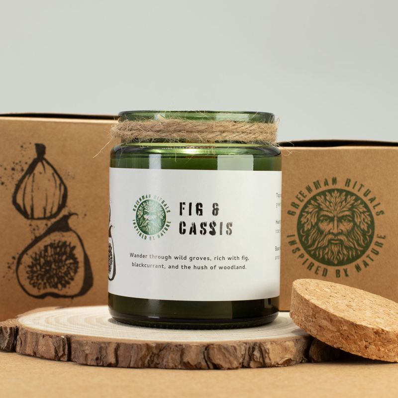 Woodwick Soja-Duftkerze - zerdrückte Feige & Cassis