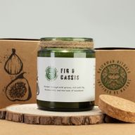 Woodwick Soja-Duftkerze - zerdrückte Feige & Cassis