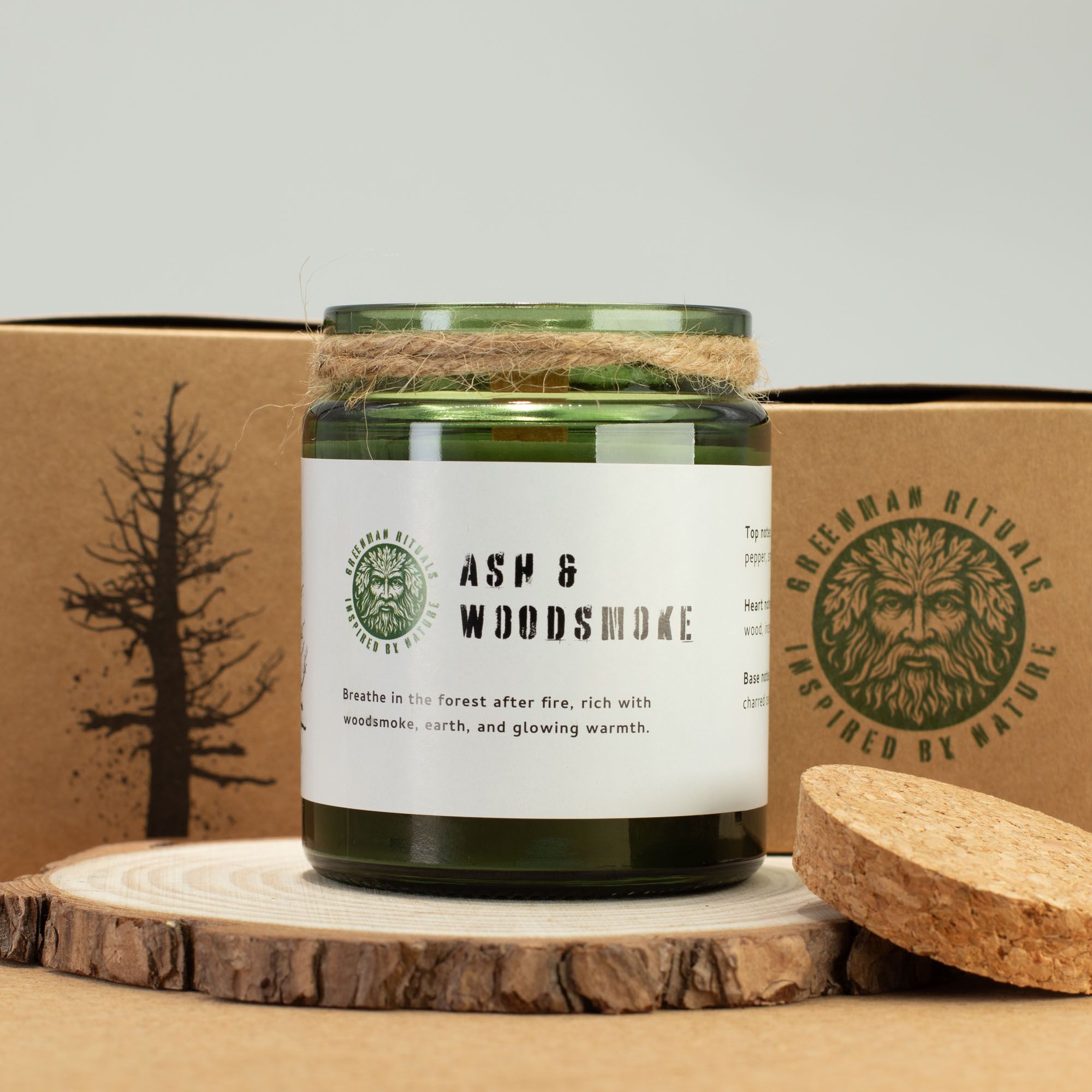 Greenman Woodwick Sojawachskerzen