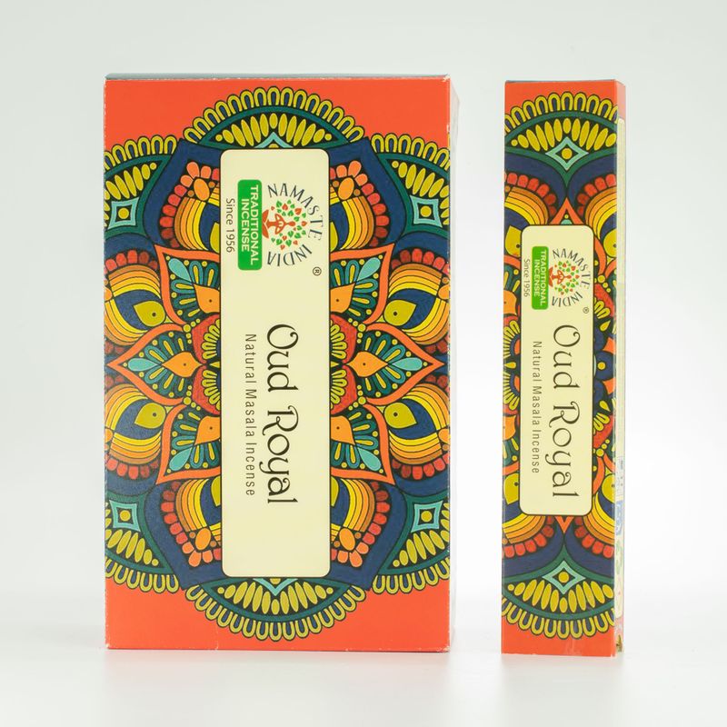 Namaste Mandala Masala Räucherstäbchen – Oud Royal