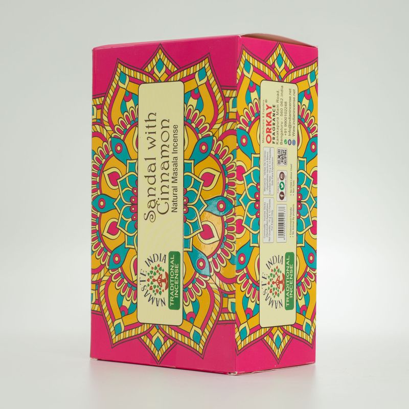 Namaste Mandala Masala Räucherstäbchen – Sandale mit Zimt