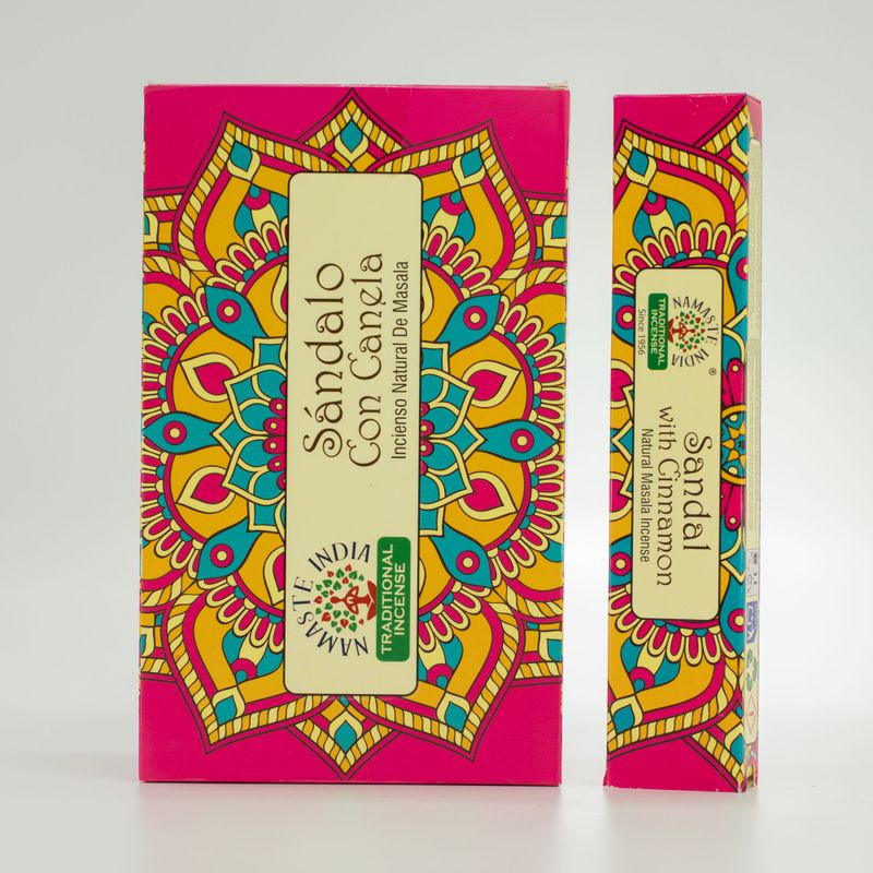 Namaste Mandala Masala Räucherstäbchen – Sandale mit Zimt