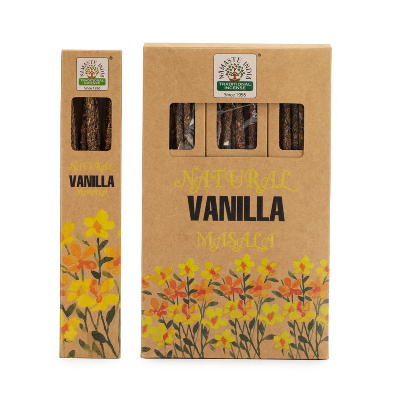 Natürliches botanisches Masala-Räucherstäbchen - Vanille