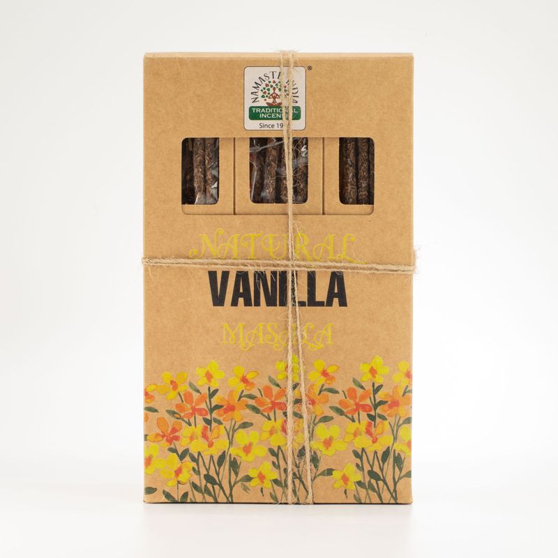 Natürliches botanisches Masala-Räucherstäbchen - Vanille