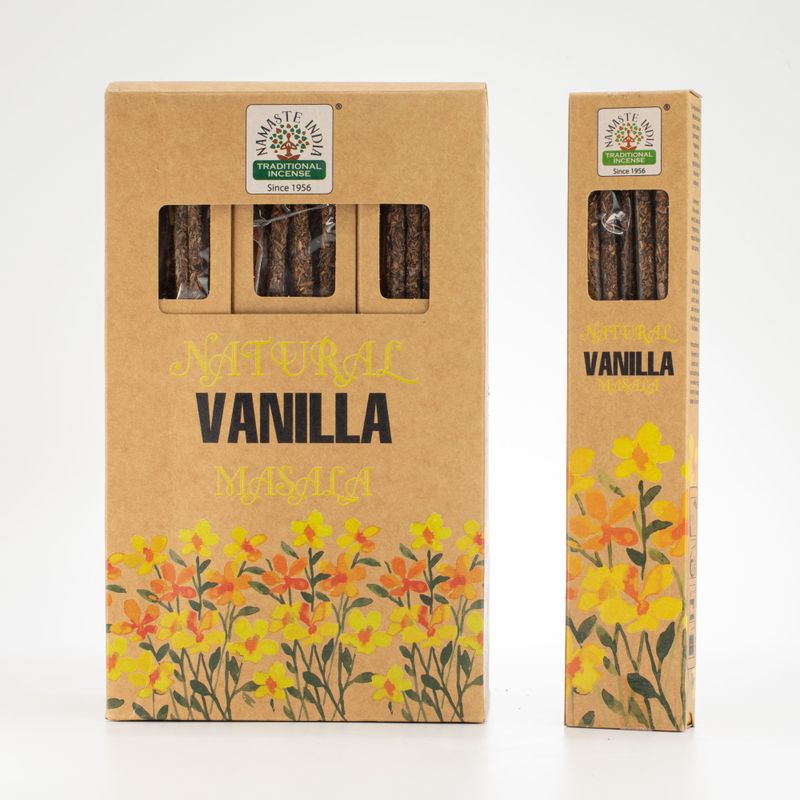 Natürliches botanisches Masala-Räucherstäbchen - Vanille