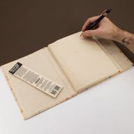 Großes Lokta-Notizbuch aus Baumwolle in verschiedenen Farben (21 x 15 cm) – 45 Blätter – inkl. Lesezeichen