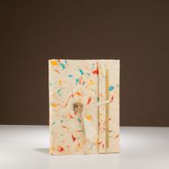 Med Lokta, Baumwoll-Notizbuch in verschiedenen Farben, groß (15 x 12 cm), 45 Blätter