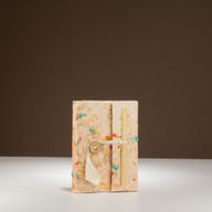 Mini-Notizbuch aus Baumwolle in Lokta-Mischfarben, groß (12 x 8 cm), 40 Blätter