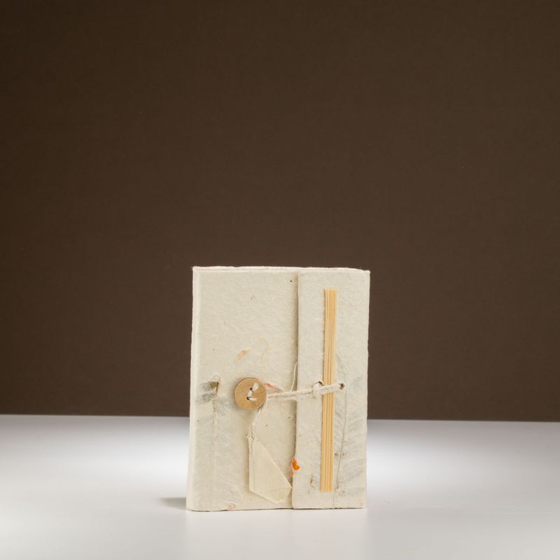 Mini-Notizbuch „Lokta Mixed Flowers“, groß (12 x 8 cm), 40 Blätter