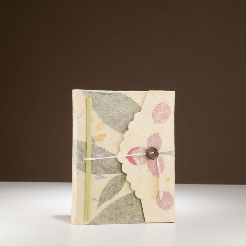 Med Lokta Bougainvillea Notizbuch Lrg (15x12cm) - 45 Blätter