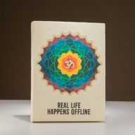 Großes Lokta Inspiration Notizbuch (21x15cm) - 45 Blätter - Real Life - inkl. Lesezeichen