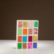 Mittelgroßes Lokta Mini Tiles Notizbuch (15 x 12 cm) – 45 Blatt – Natur