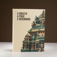 Großes Lokta Inspiration Notizbuch (21x15cm) - 45 Blätter - A Breath - inkl. Lesezeichen