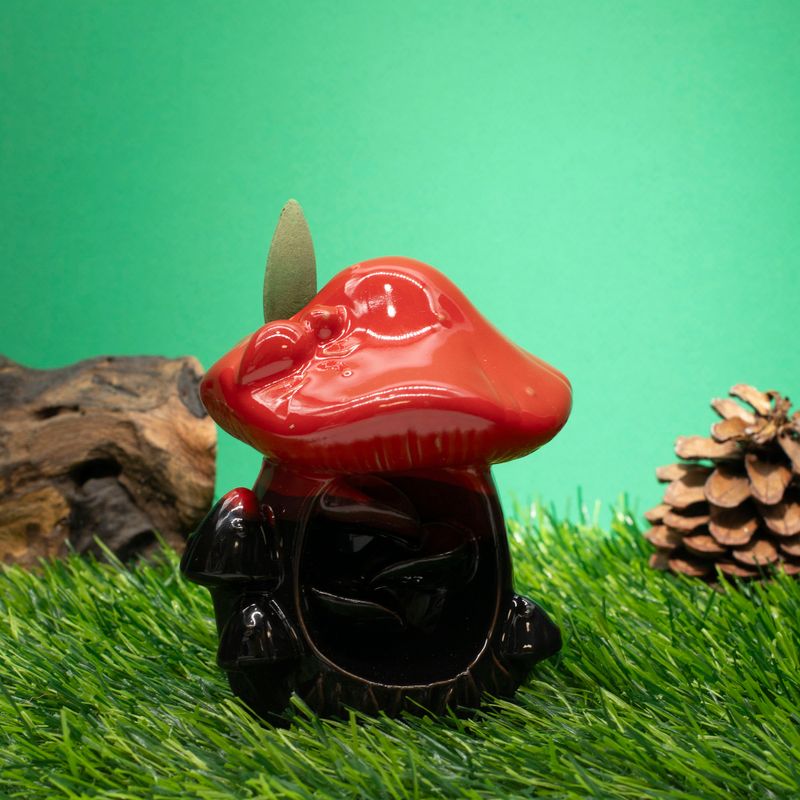 Rückfluss-Räuchergefäß – Großer roter Pilz