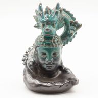 Rückfluss-Räuchergefäß – Drache über Buddha