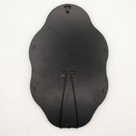 Weiche, geschwungene Spiegel – Ovaler Kieselstein – Königsblaugrün (26) – 20,5 x 32,5 x 2,3 cm