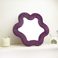 Weiche, geschwungene Spiegel – Stern – Mauve (33) – 33 x 231 x 2,3 cm