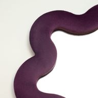 Weiche, geschwungene Spiegel – Stern – Mauve (33) – 33 x 231 x 2,3 cm