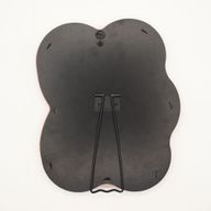Weiche, geschwungene Spiegel – Quadratischer Kieselstein – Rosarot (25) – 22,5 x 27 x 2,3 cm