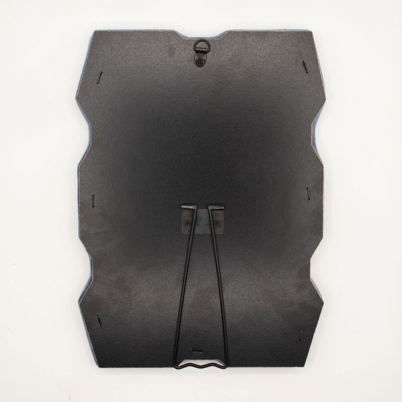 Weich geschwungene Spiegel – Massiver Rahmen – Königsblau (54) – 30,5 x 22,5 x 2,3 cm
