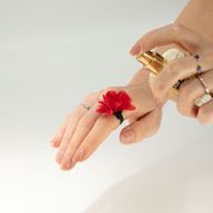 Duftende Chiffon-Diffusorringe - Rosenrot