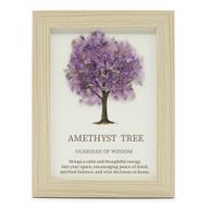 Edelsteinbild - Baum des Lebens - Amethyst (20 x 14,7 x 1 cm)