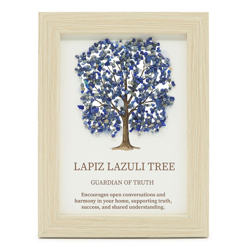 Edelsteinbild - Baum des Lebens - Lapislazuli (20x14,7x1 cm)